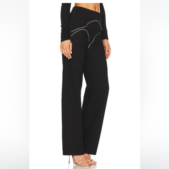 NEW Sabrina Trousers in Black MANURI Revolve size Small - Picture 5 of 13